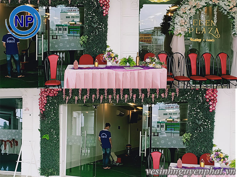 Giặt thảm tại EDEN Laza – Tên cũ Nhà hàng tiệc cưới Phố Đôi